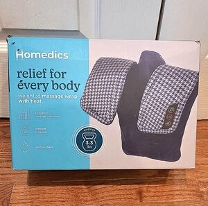 Homedics Blue and White Massage Wrap with Heat